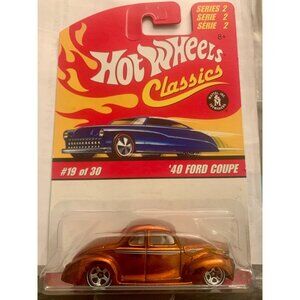 Hot Wheels Classics Series 2 40 Ford Coupe Die-Cast Toy Car In Orange